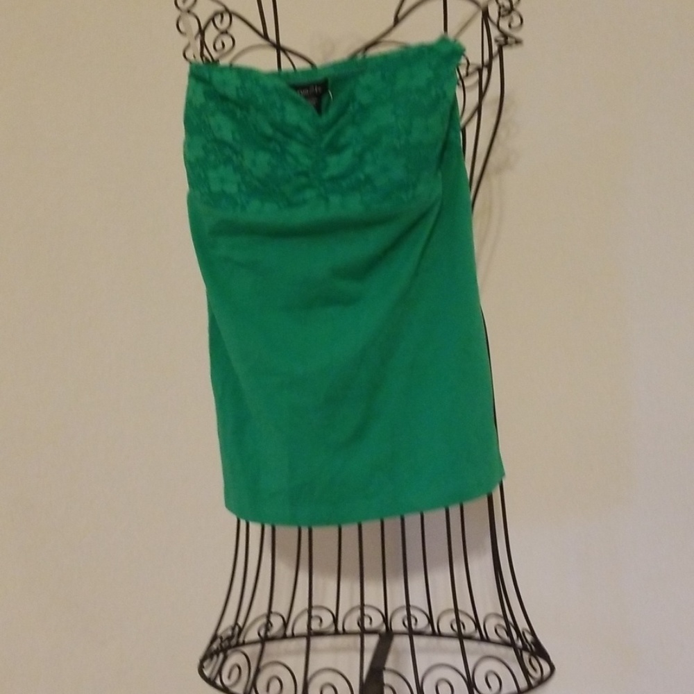 Green halter top